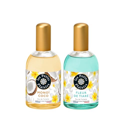 Les Petits Plaisirs - Lot Eau de toilette Monoï Coco + Eau de toilette Fleur de tiaré. Duo de...