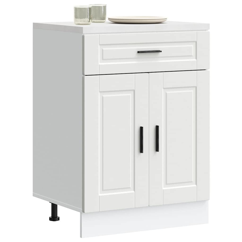 Armoire de cuisine Porto blanc bois d ingénierie
