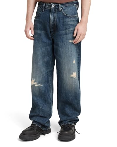 G-STAR Men's Type 96 Loose Jeans, Azul (Worn In Mountain Dusk Destroyed D23693-d499-g816), 31W x 34L2