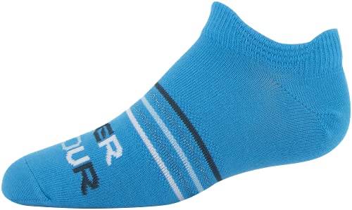 Under Armour Kids' Standard Essential 2.0 Lightweight No Show Socks, 6-Pairs, Blue Note Assorted, Small3