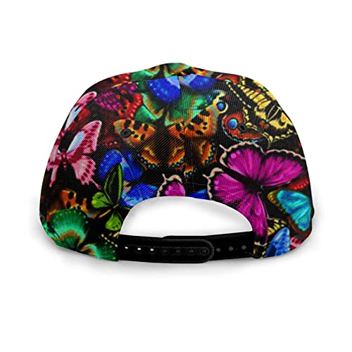 Baseball Caps Colorful Oil Butterfly Print Dad Cap Flat Circular Top For Women Classic Fashion Casual Adjustable Sport Camping Hats #TOP4