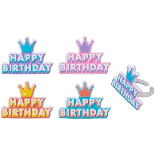 Decopac Happy Birthday Crown Cupcake Rings thumb #1