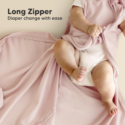 Image of 2-Pack Organic Baby Sleep Sacks, 100% Cotton 0.5TOG (Butterflies, 18-24M) | Soft Breathable, Baby Wearable Blanket, Toddler Sleeping Sack 18-24 Months, Easy to Wear Transitional Swaddles for Newborns