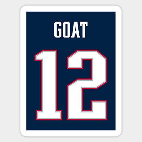 Brady GOAT Football Vinyl Sticker Handmade Products