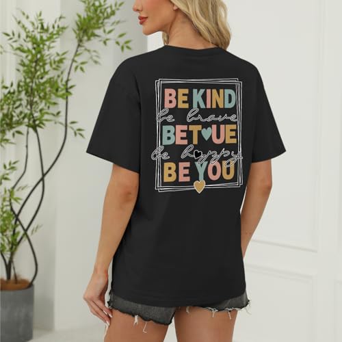 Be Kind Shirt for Women Teacher Kindness Heart Shirts Cute Graphic Tees Inspirational Positive Casual Tshirts Top4