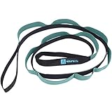A AZURELIFE Stretch Strap with 11 Loops, Half Elastic Stretching Strap Band - Stretch Tool for Yoga...