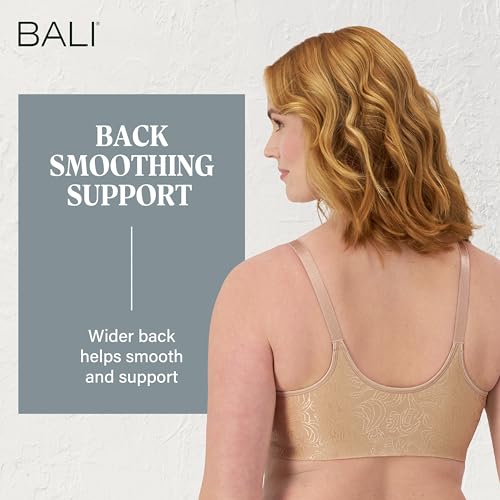 Image of Bali Women's Everyday Bras for Women - Comfort Revolution Front Close Bras, Adjustable & Supportive, Plus Size Women