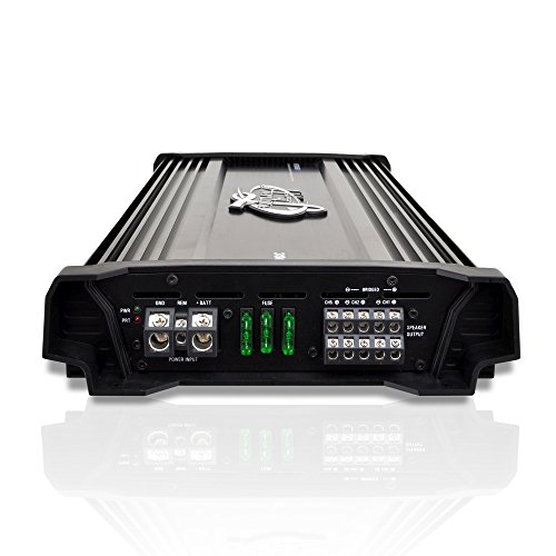 Lanzar Amplifier Car Audio, 3,000 Watt, 5 Channel, 2 Ohm, Bridgeable 4 Ohm, Mosfet, Rca Input, Bass Boost, Mobile Audio, Amplifier For Car Speakers, Car Electronics, Wireless Bluetooth (Htg558Bt) #TOP4