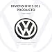 Original Volkswagen Vw Autopartes Cubo Cubierta Aleación (Passat, Sharan, T4) Tapacubos