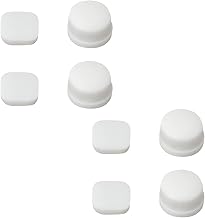 8 Pieces Silicone Rubber Cover for Screws for Front and Rear Game Console Compatible with Nintendo New 3DS Console