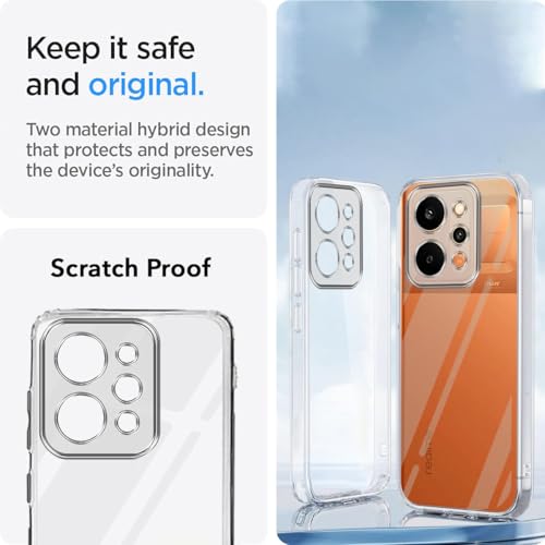 Image of Jkobi Silicone Back Cover Case for Realme P4 Power 5G | Realme Narzo Power (Clear Shockproof Case with Camera Protection | Soft and Flexible | Transparent)