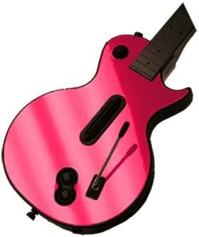 Pink Chrome Mirror - Vinyl Decal Mod Skin Kit by System Skins - Compatible with Guitar Hero 3 Controller GH3 for Xbox 360 or PS3
