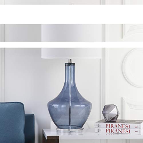 Safavieh Lighting Collection Modern Mercury Light Blue Glass 35-Inch Bedroom Living Room Home Office Desk Nightstand Table Lamp (Led Bulb Included) #TOP6