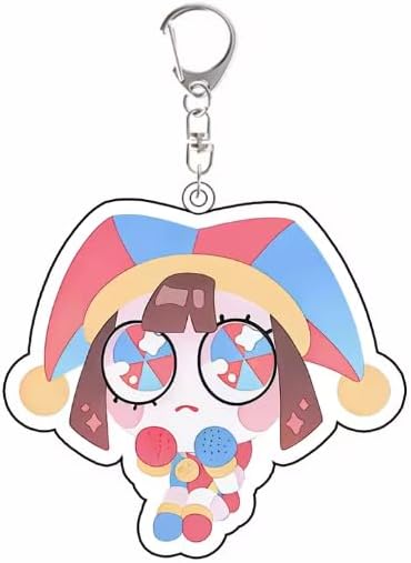 TADC Acrylic Character Keychain Cute Anime Keyring with Pomni Jax Kinger Ragatha Gangle Zooble Caine Ribbit image 2