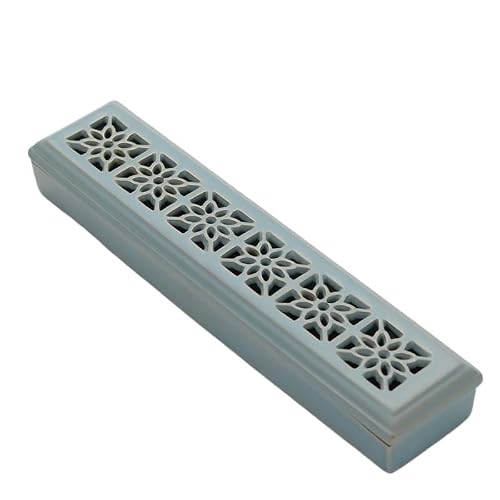 Vamior A Ceramic Incense Holders Burner Box With Sh Catcher Stick Holder For Meditation Yog Outdoor Decorative(A)
