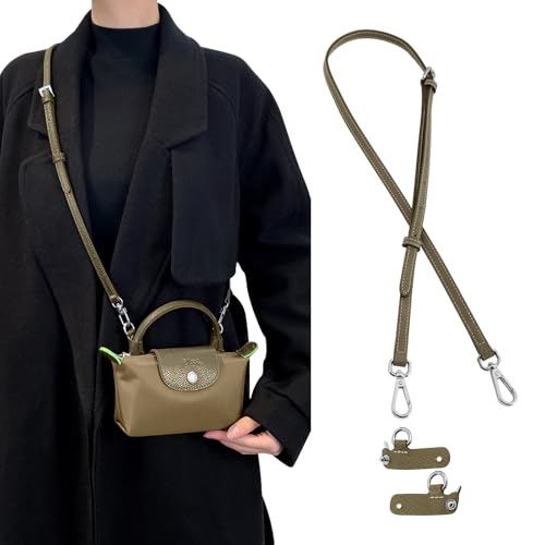 Image of Jiesinlov Leather Bag Shoulder Strap Replacement Crossbody Adjustable Conversion Kit Fit for Mini Pouch