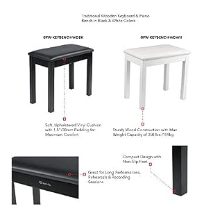 Gator Cases Bancs de Piano, Bois, Blanc - Les Beatles, Paul McCartney, John Lennon, RIngo Starr, George Harrison Gator Cases Bancs de Piano, Bois, Blanc – Image 4