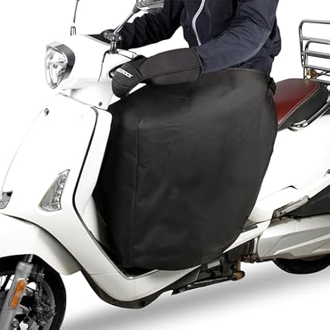 FINEVERNEK Pokrowiec na nogi skutera i motocykla, wiatroszczelny, ciepły koc, przeciwdeszczowy, uniwersalny rozmiar
