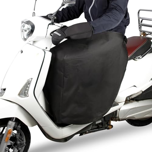 FINEVERNEK Pokrowiec na nogi skutera i motocykla, wiatroszczelny, ciepły koc, przeciwdeszczowy, uniwersalny rozmiar