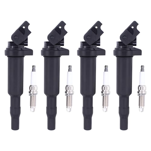 Zündspule Zündkerze Zündmodul Zündanlage Stabzündspule Zündspulen Zündkerzen Zündspulenmodul für 1er E81 E87 E88 Cabrio E82 Coupe 116i 118i 120i 3er E90 E91 E92 E93 316i 318i 320i 5er E60 E61 520i