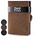 Produktbild ZNAP® Slim Wallet Kreditkartenetui | Geldbörse Herren | Kartenhalter Geldbeutel Herren | Kartenetui Herren Geldbeutel | Herren Portemonnaie mit RFID Schutz | 8 Karten| Braun