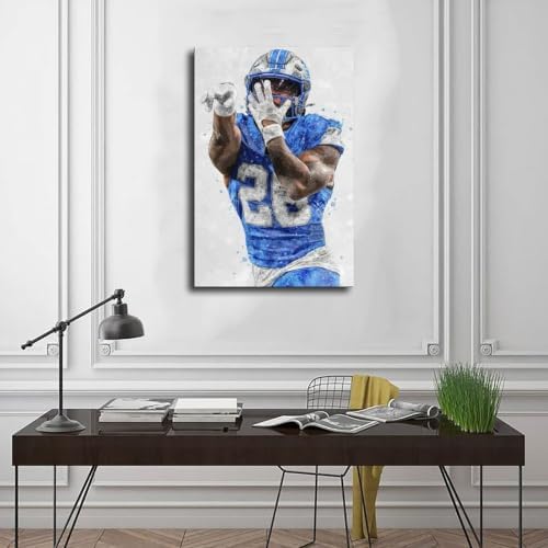 doublkl Jahmyr Gibbs Canvas Poster - 2