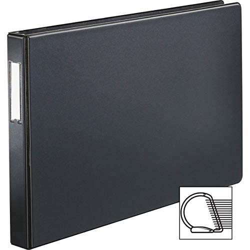 Cardinal Premier 11 X 17 3-Ring Binder, 1" Locking Slant-D Rings, Heavy-Duty Covers, 250-Sheet Capacity, Black With Spine Label (12112V4) #TOP7