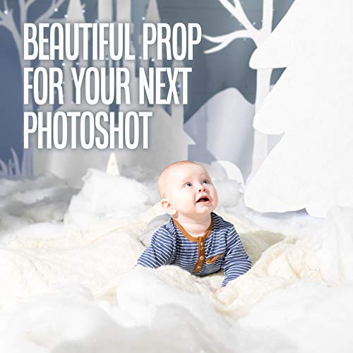 Prextex 3 Pack Christmas Snow Blanket Roll (80 X 240Cm) For Christmas Decorations, Village Displays, Under The Christmas Tree - Thick White Soft Fluffy Fake Snow Cover For Holiday And Winter Displays #TOP4