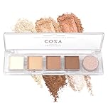 Profusion Cosmetics Mini Essentials 5 Shades Eyeshadow Palette Features Richly Pigmented Colors with Travel-Friendly Design and Crease-Free Formula - Cozy