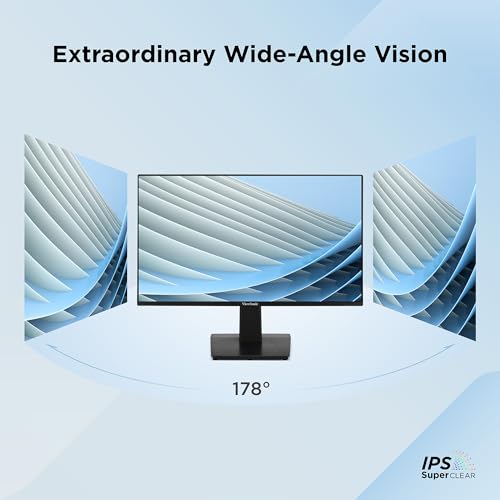 Image of ViewSonic VA2448-MH 24 Inch 1080p Monitor, IPS Display with 120Hz for Smooth Home and Office Viewing, Variable Refresh Rate, HDMI, and VGA Inputs