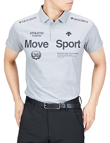 [デサント] 復刻モデルあり 半袖 ポロシャツ MOVE SPORTS 吸汗 速乾 ストレッチ UVカット(UPF50) GYM(Amazon限定復刻) L