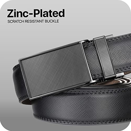 Marino Avenue Ratchet Belt for Men - Adjustable Mens Dress Belt with 38 Easy to Click Into Place Ratchet Closures - Thumbnail 3
