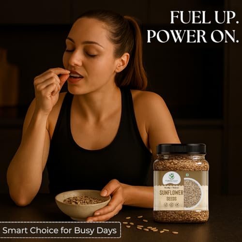 Image of Earthy Eats Raw Sunflower Seeds 1kg | 100% Natural, High Protein, Fiber & Antioxidants | Healthy Snack for Weight Management & Immunity | Vegan, Non-GMO, No Preservatives