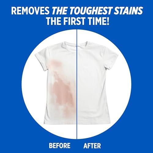 OxiClean White Revive Enzyme Laundry Stain Remover Powder, Effective on Grease, Blood, Wine Stains and More - Colour Safe, Chlorine Bleach-Free, 1.28 kg - 5