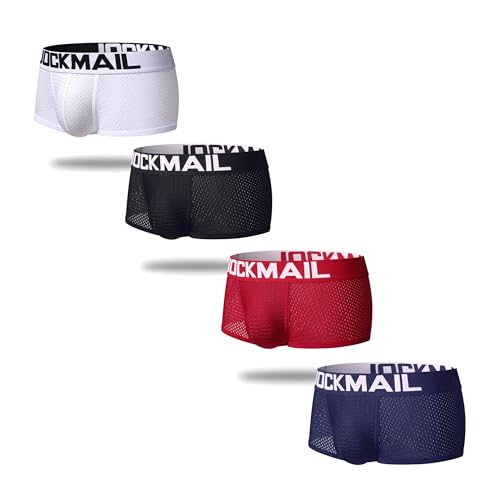 Lot de 4 boxers sexy JockMail pour homme - - Medium