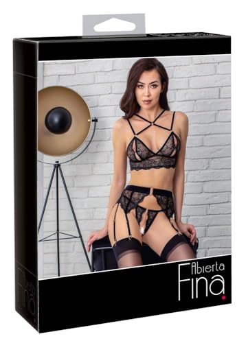 Straps-Set Abierta Fina noir : confort optimal et maintien invisible taille S