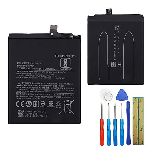 E-yiiviil Ersatzakku BM3K Compatible with Xiaomi Mix 3 with Tools