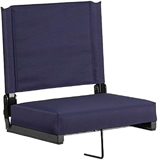 Flash Furniture Grandstand Comfort Seats by Flash with Ultra-Padded Seat in Navy