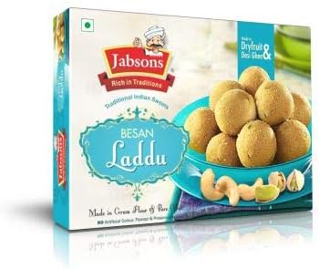 Jabsons Dryfruit Besan Laddu | 200 gm | Rakhi gift | laddu| sweet | mithai| Gift Pack| Laddoo | Indian Sweets| Desi Laddu| sweets| Rakhi gift to brother and sister