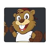 Largement utilisé : ces tapis de souris à imprimé castor coquin sont adaptés à tous les types de souris et peuvent être adaptés à toutes les surfaces. Avec une épaisseur de 3 mm, ils ont la taille idéale pour un usage quotidien à la maison et au bureau.