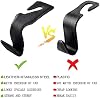 2 Paquetes de Ganchos para Reposacabezas de Auto, Cuero Microfibra y Aleación, Sostiene 45 lb | Ganchos de Aleación Duradera con Rotación 360° para sostener bolsas, comestibles hasta 45 lb; Cuero Suave Protege los Asientos; Compatible con la mayoría de vehículos 6