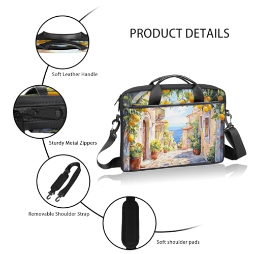 Bolsa para Laptop Vintage con Diseño de Limón 14-15 pulg miniatura 4