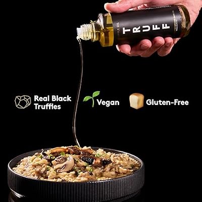 TRUFF Black Truffle Oil - Black Truffle Infused Olive Oil - Gourmet Dressing, Seasoning, Marinade, or Drizzle, Non-GMO, Gluten-Free, 5.6 fl.oz