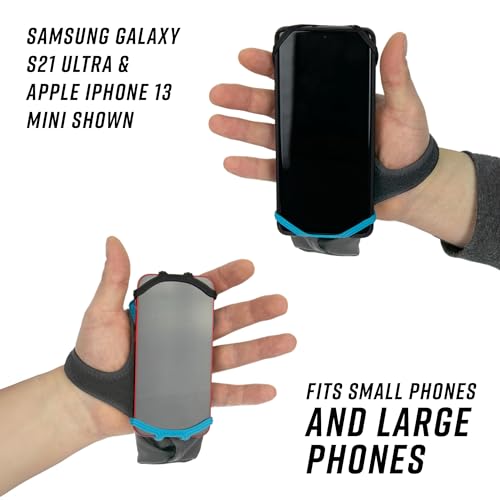 Noxgear Hand Held Phone Holder - Handheld Grip Phone Holder with Key Fob & Card Slot for Running, Jogging & Working Out - Compatible with All Phones (iPhone, Samsung & Google) - Machine Washable - Thumbnail 6