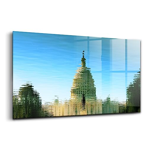Peinture sur verre innovante Wallfluent, tableau d'art moderne de 140x70cm