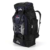 Kexpery 80L Mochila de montañismo capacidad Mochila de escalada Correa ajustable Mochila de escalada Accesorios, azul marino, 70cm/27.56in*40cm/15.75in*20cm/7.87in