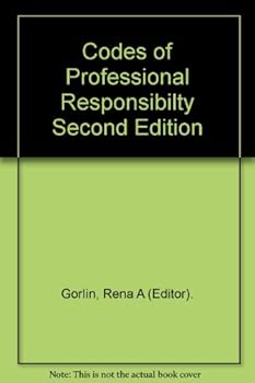 Paperback Codes of Professional Responsibilty Second Edition [Unknown] Book