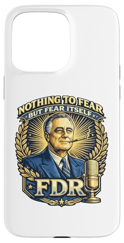 FDR Nothing to Fear ���[�Y�x���g�哝�̂̈��p �X�}�z�P�[�X iPhone 15 Pro Max �p