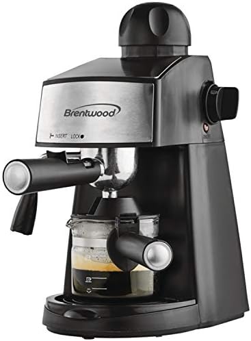 Amazon.com: Brentwood GA-125 - Cafetera de café y capuchino, color negro  (renovado) : Hogar y Cocina