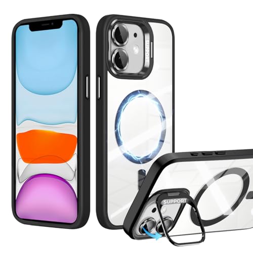 Wekrsu�p��iPhone 11 �P�[�X �t�A���~���������Y�ی�t�B�����y3�{�ČR�K�i�EMagSafe�Ή��z�X�^���h�@�\ �J�����{�^���t�� �B���X�^���h ���C�����X�[�d �ϏՌ� ���h�~ �y�� �}�O�l�b�g�X�}�z�P�[�X ���ϋv�� Qi2.2�Ή� �ő�25W��